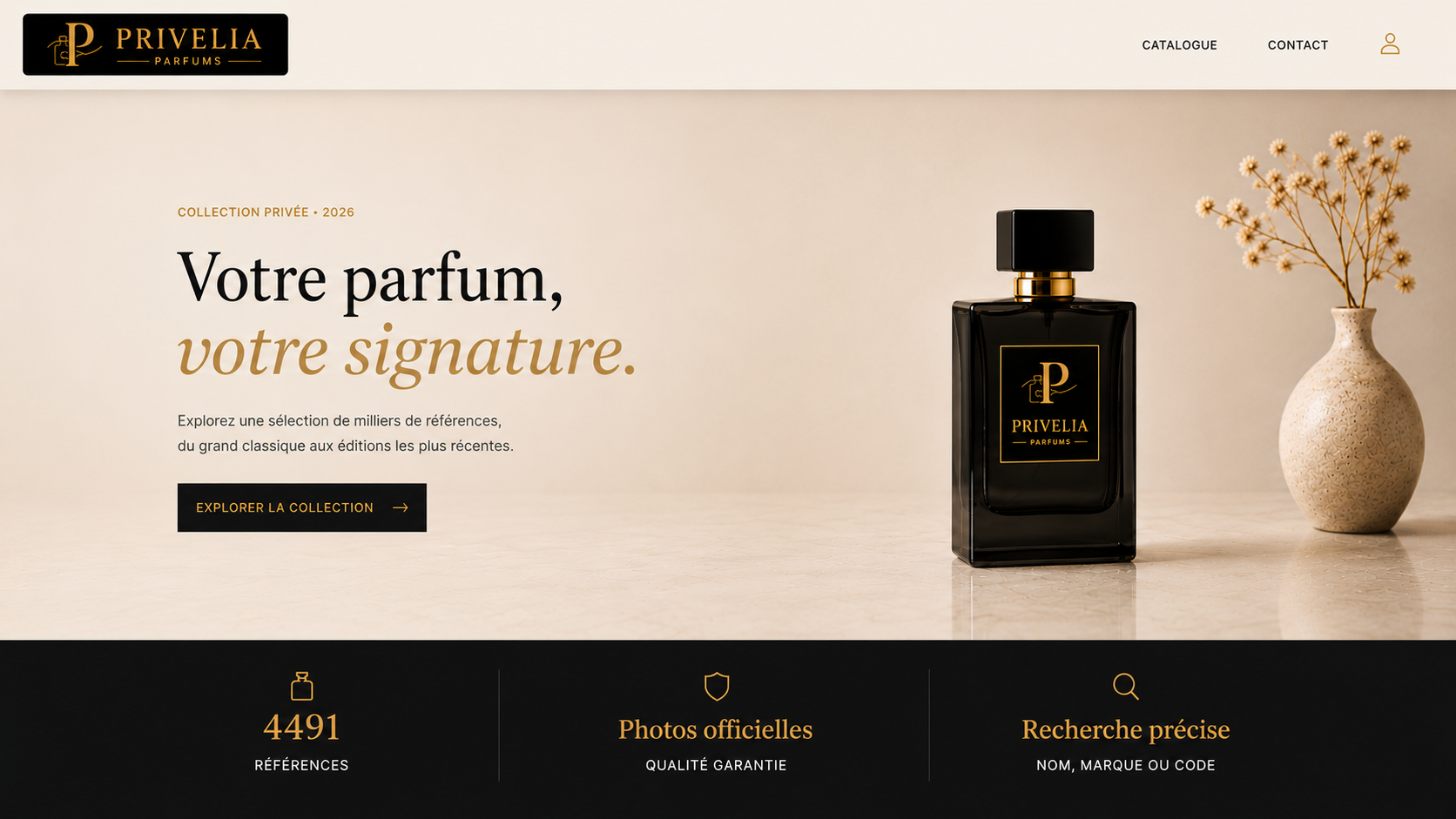 Privelia — Votre parfum, votre signature.